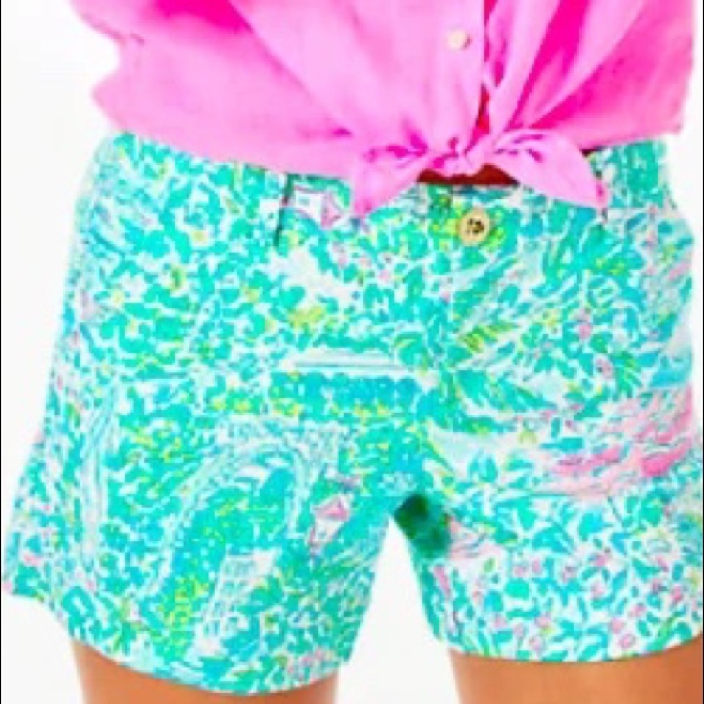 Lilly Pulitzer knit Callahan short sunshine city